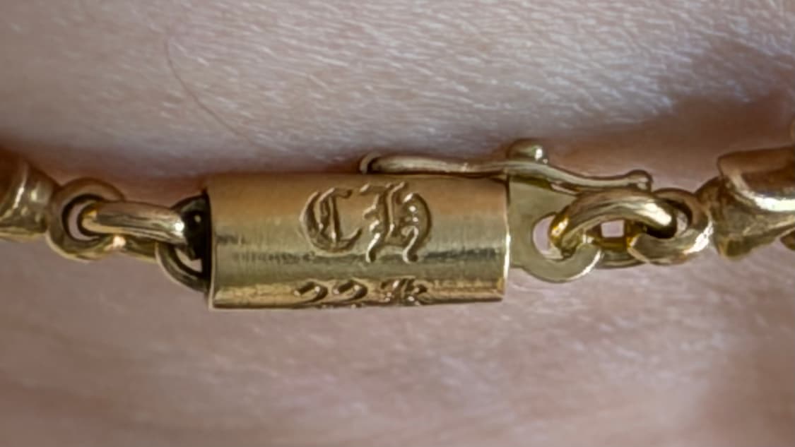 크롬하츠 타이니 22k 풀파베 13링크 팔찌 판매합니다 상품이미지2