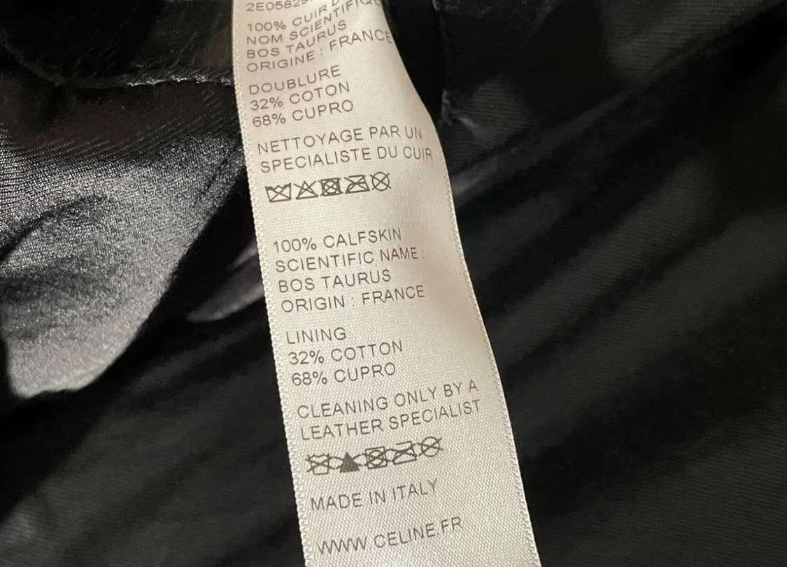 셀린느 클래식 바이커 레더 자켓 52사이즈 상품이미지9