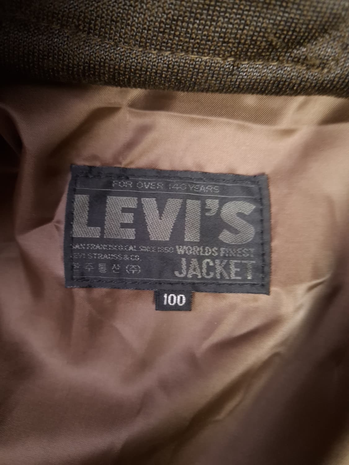 80's 오리지날 리바이스 리얼레더 항공자켓 상품이미지2