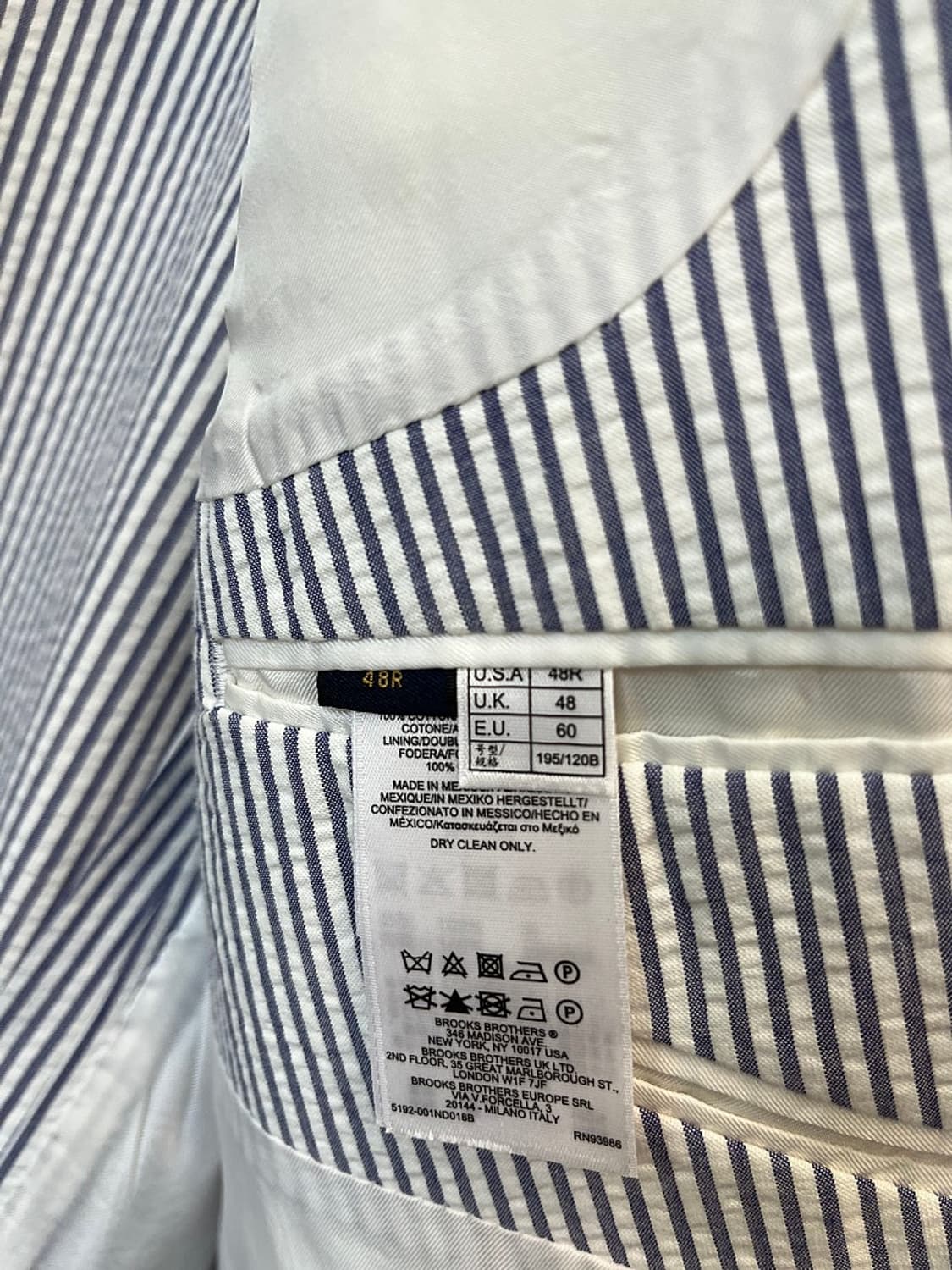 110) 브룩스브라더스 시어서커 자켓  상품이미지7