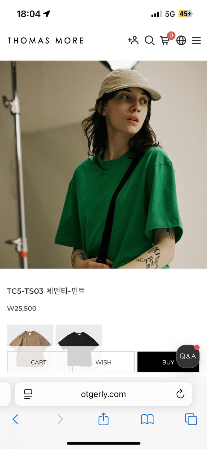 2벌 일괄) 토마스모어 체인기본티 새상품 상품이미지3