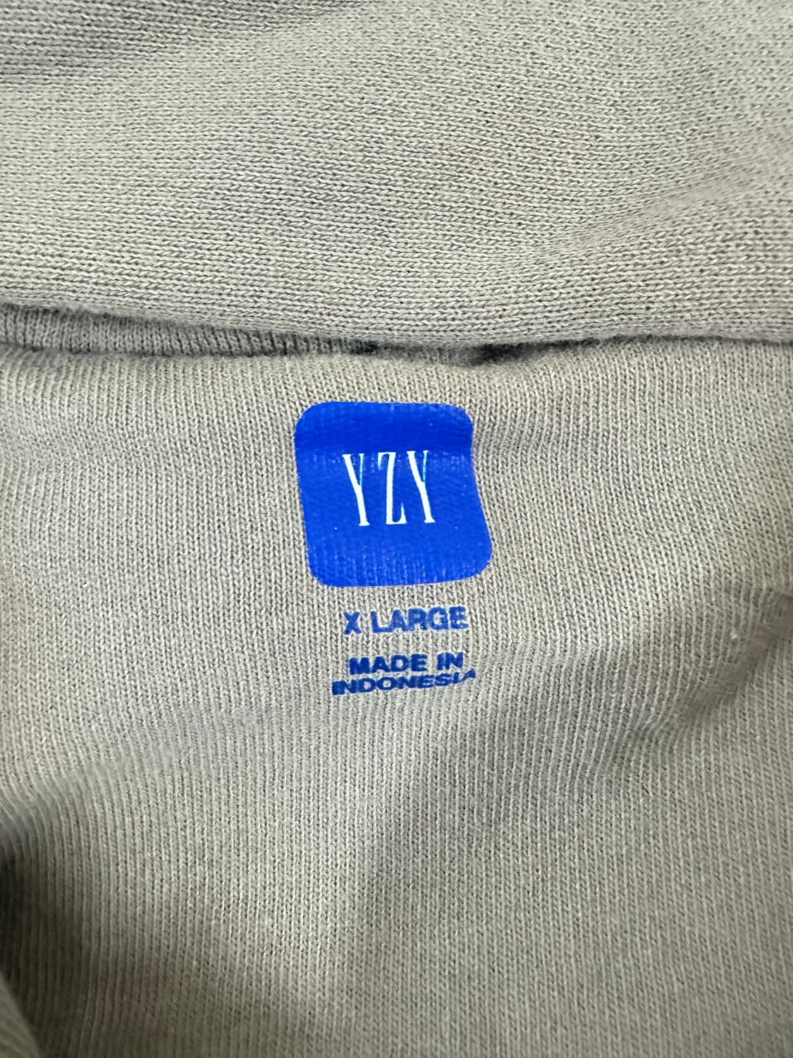 Yeezy 갭 후드집업 XL 그레이 칸예 이지 상품이미지3