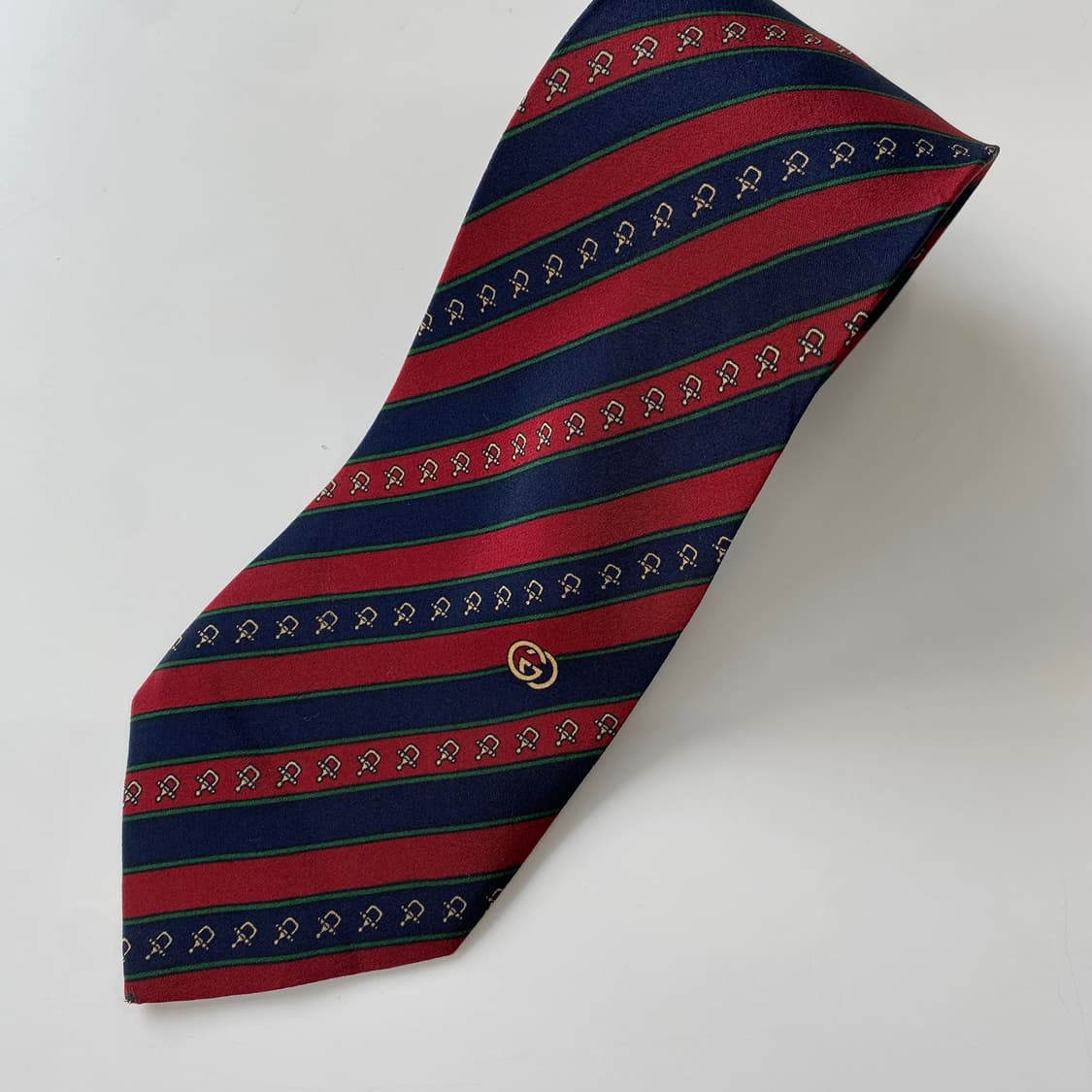 구찌(GUCCI) 심플로고 명품 정품 넥타이 7.6cm 상품이미지6
