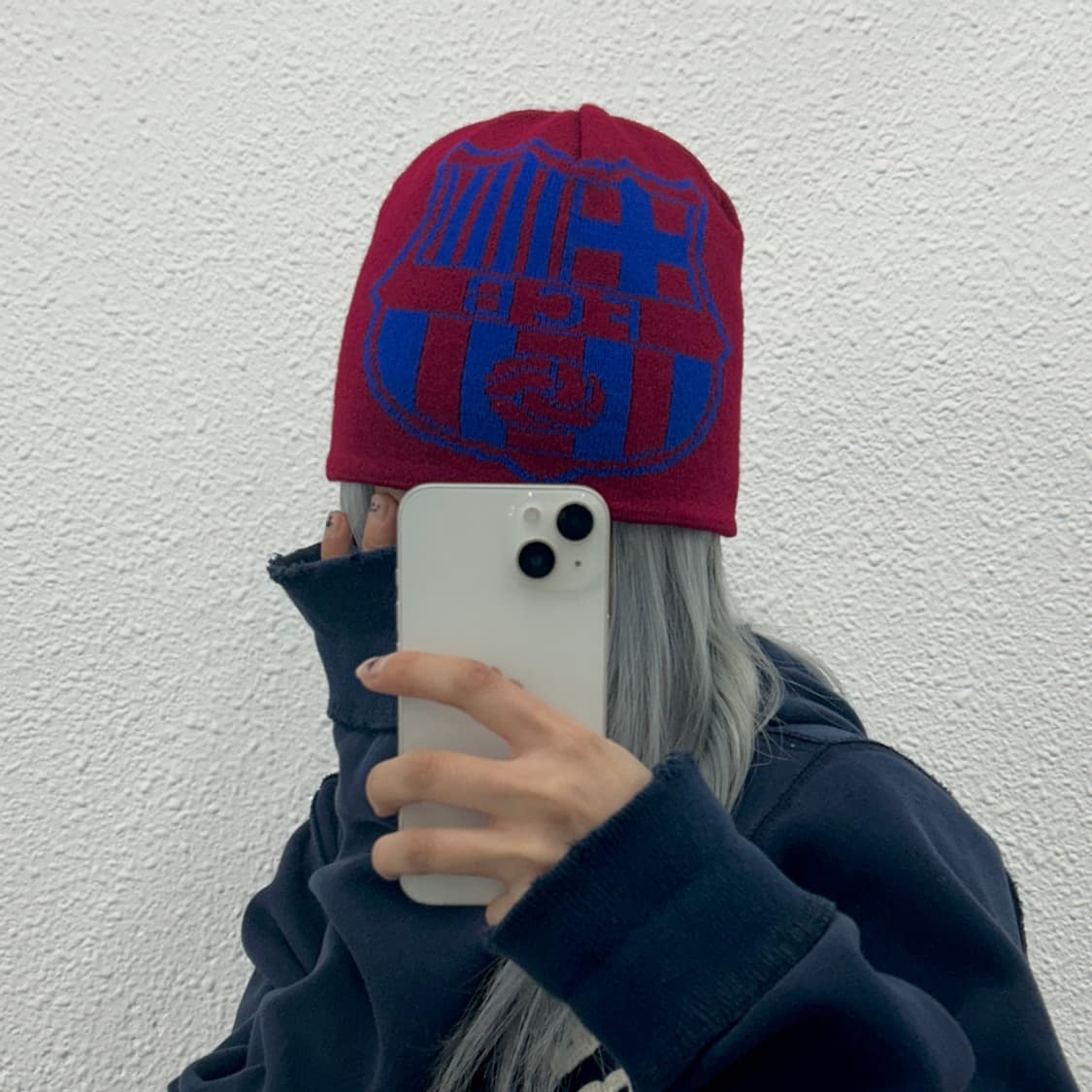 바르셀로나 리버시블 네이비 비니 상품이미지2