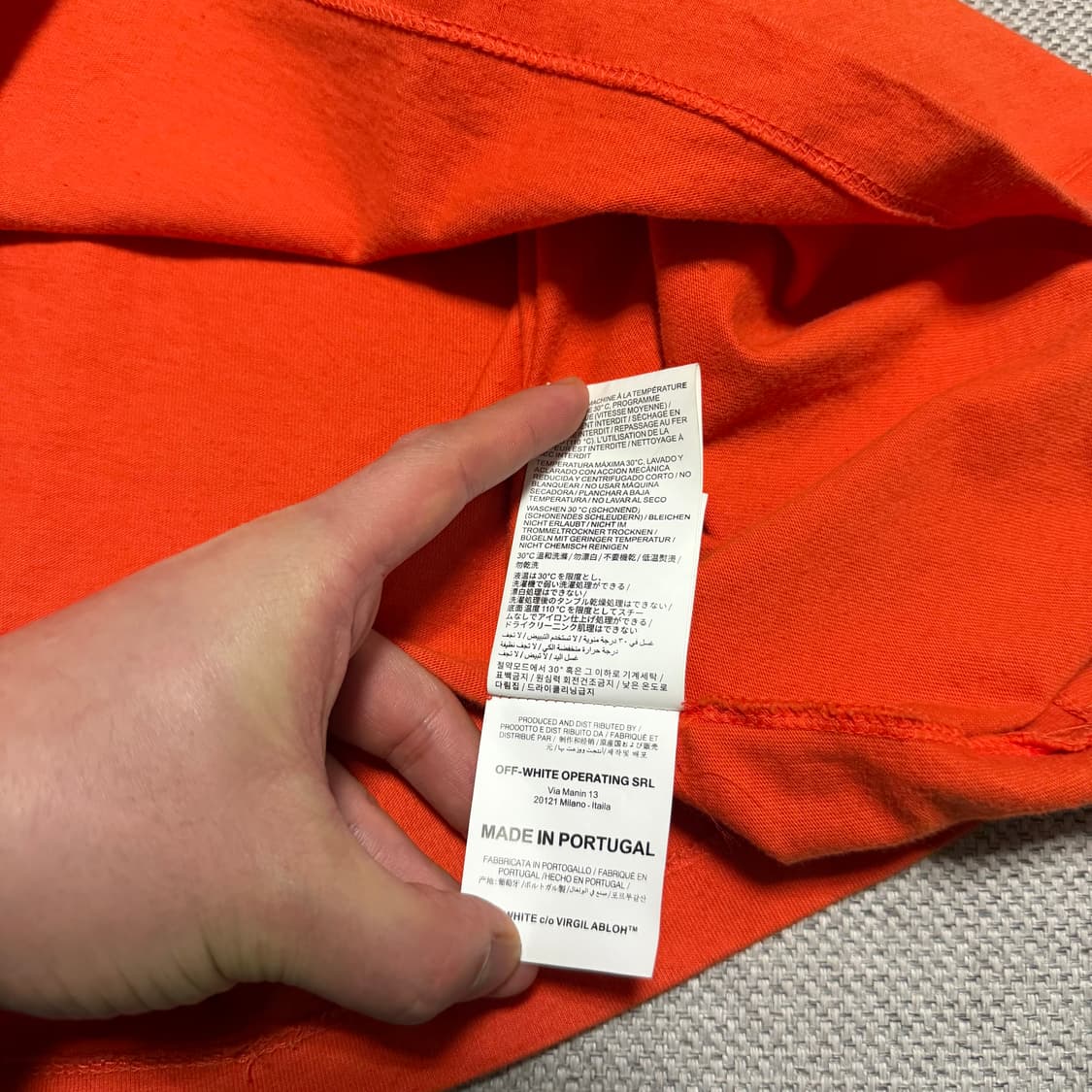 오프화이트 애로우 엠브로이드 반팔 티셔츠 상품이미지5