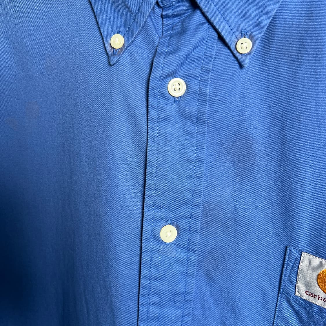 Carhartt 칼하트 블루 코튼 워크 셔츠 XL 상품이미지8