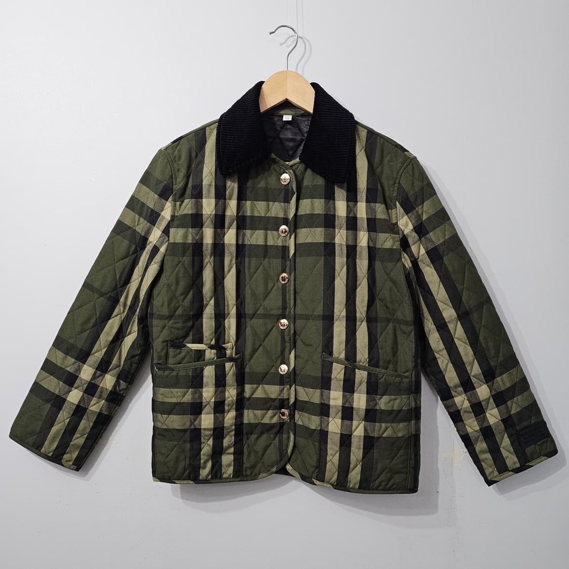 버버리 퀼팅 체크 자켓 55~66 상품이미지1