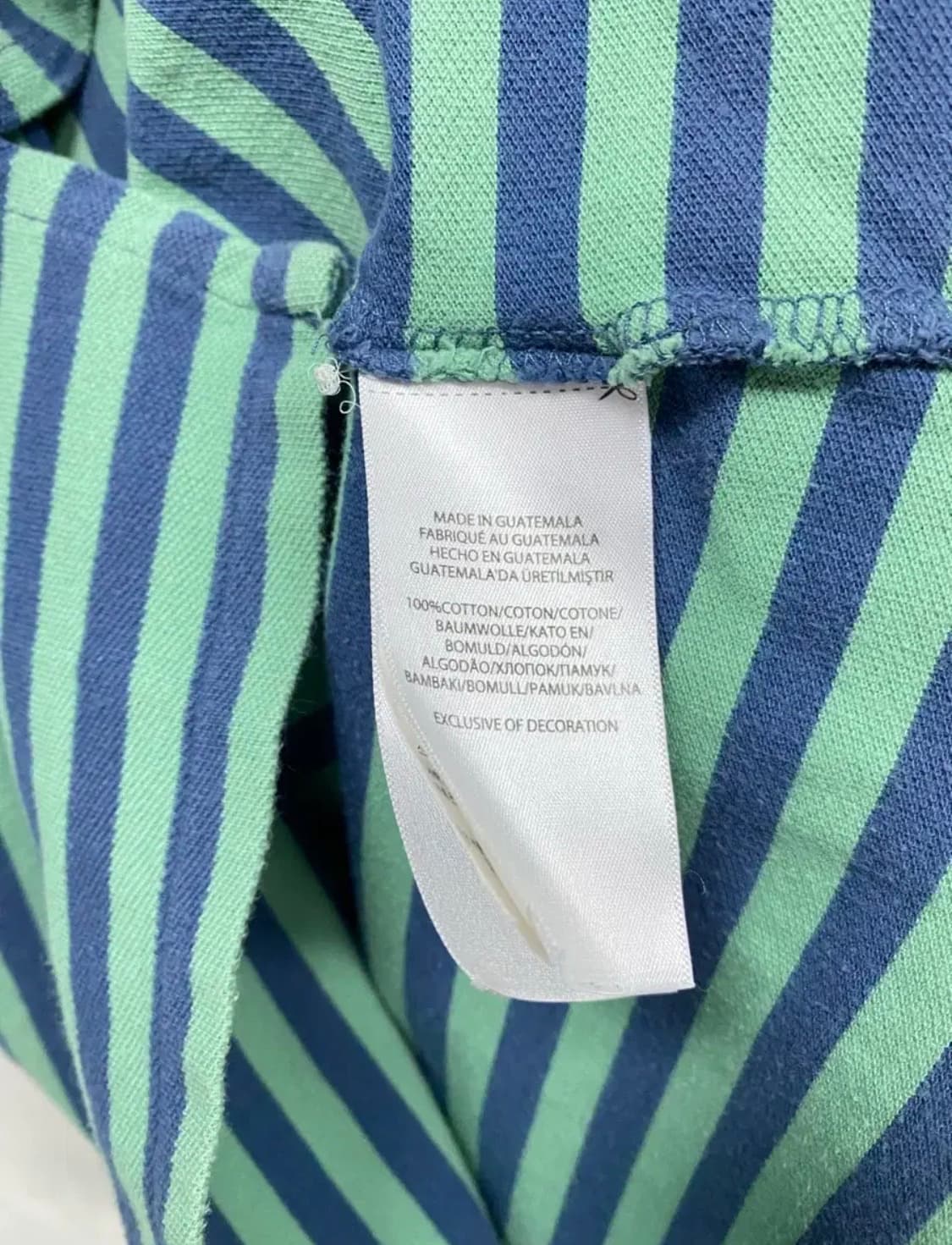 폴로 민트 스트라이프 PK 반팔티 S 상품이미지5