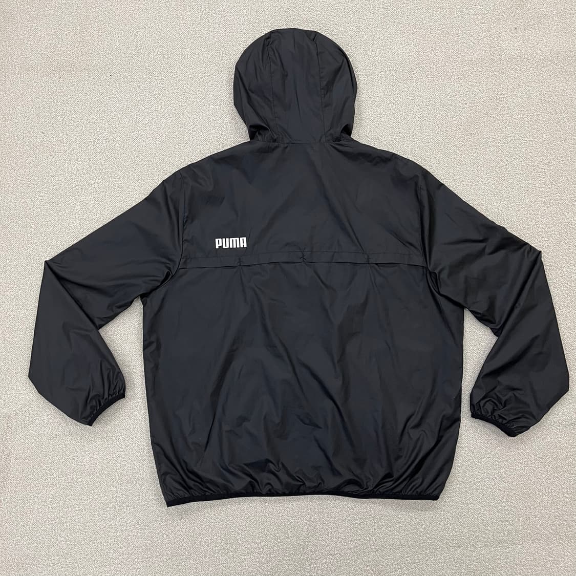 [US XL] 푸마 스몰로고 후드 바람막이 자켓 블랙 3940 상품이미지3