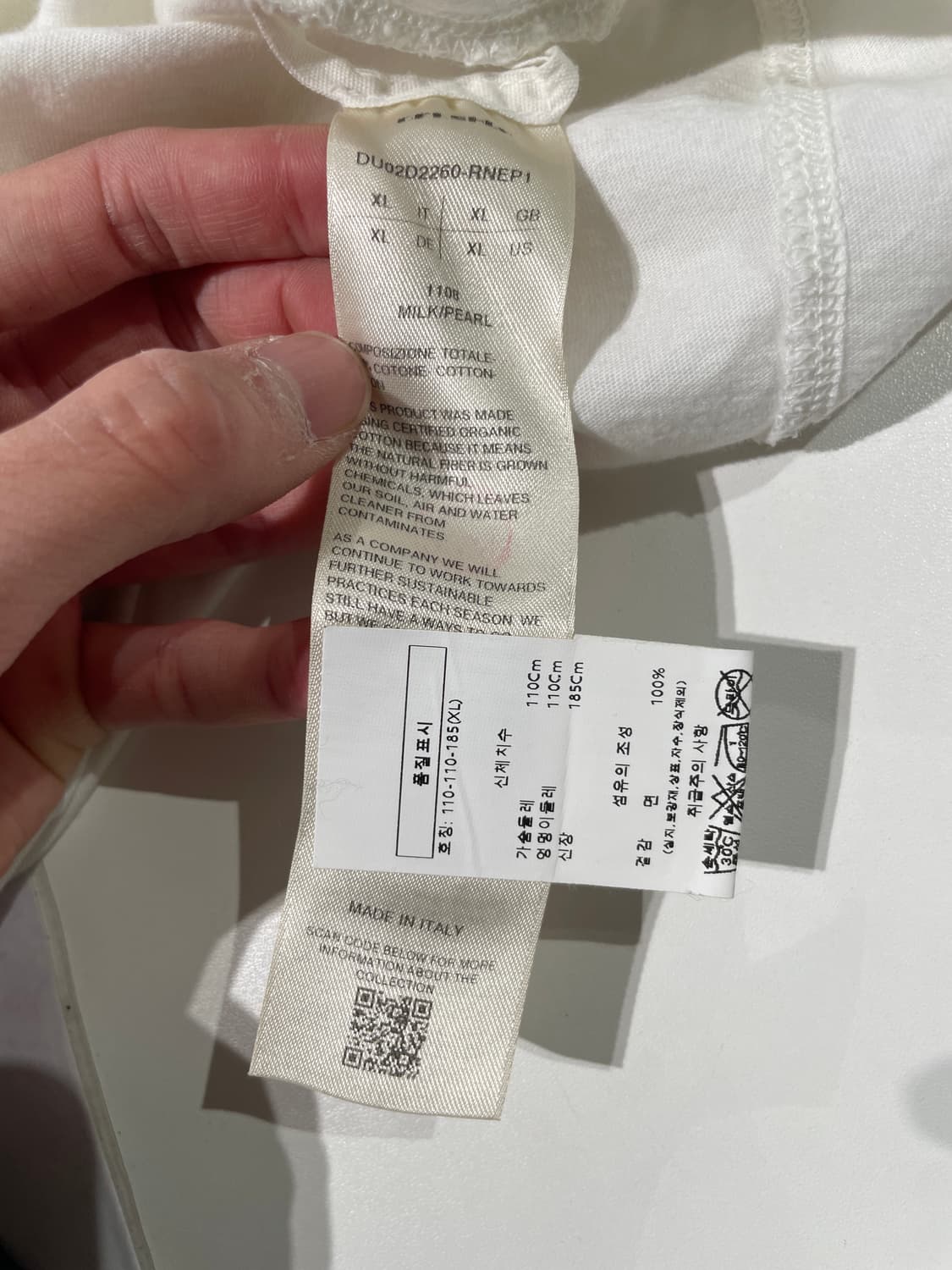 릭 오웬스 화이트 포터빌 코튼 롱 슬리브 상품이미지9