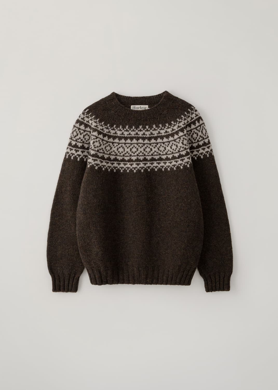 [s] 블랭크룸 할리오브스코틀랜드 요크 페어아일 니트 브라운 상품이미지1