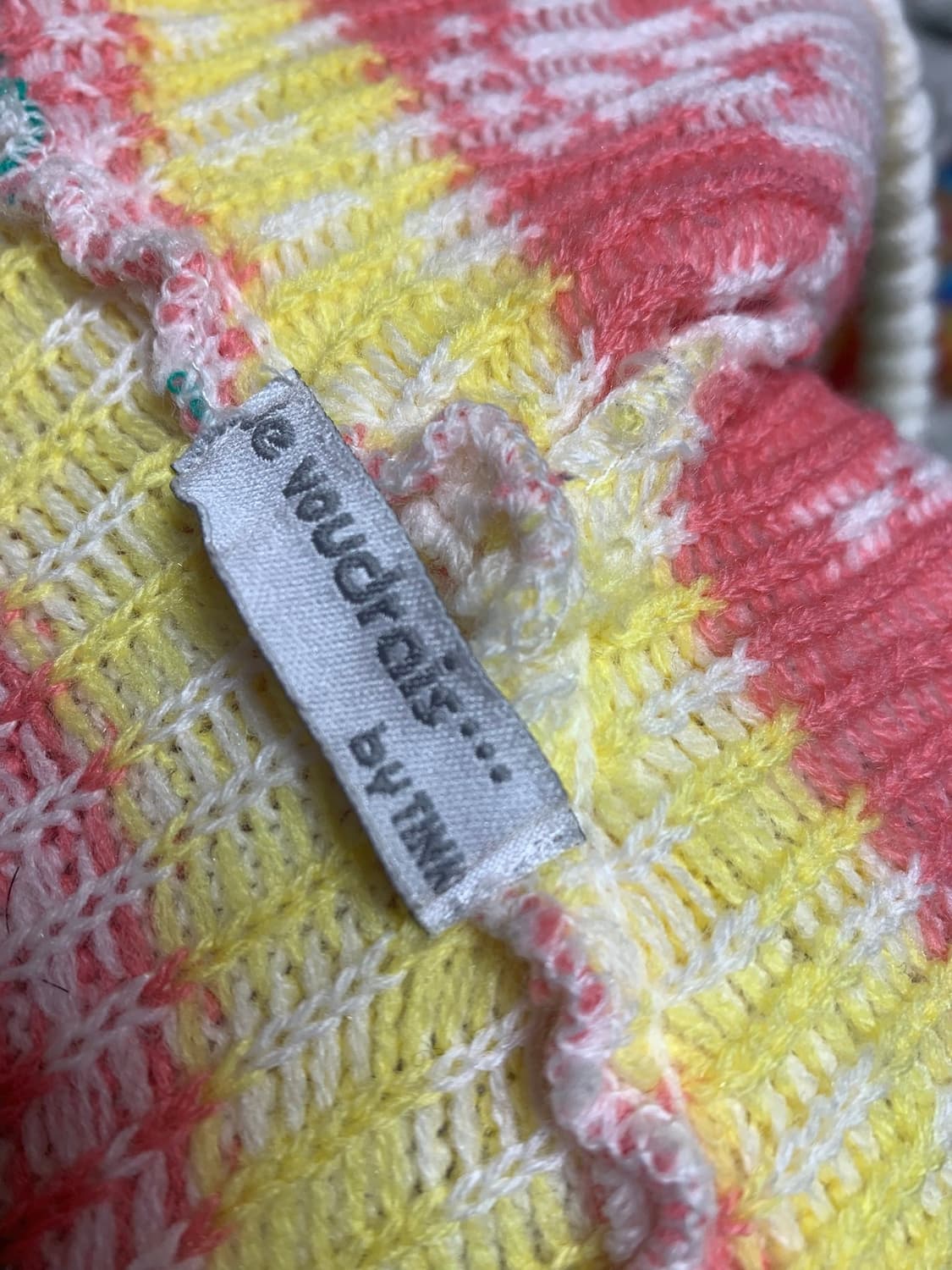 스컬 폼폼 니트원피스 상품이미지3