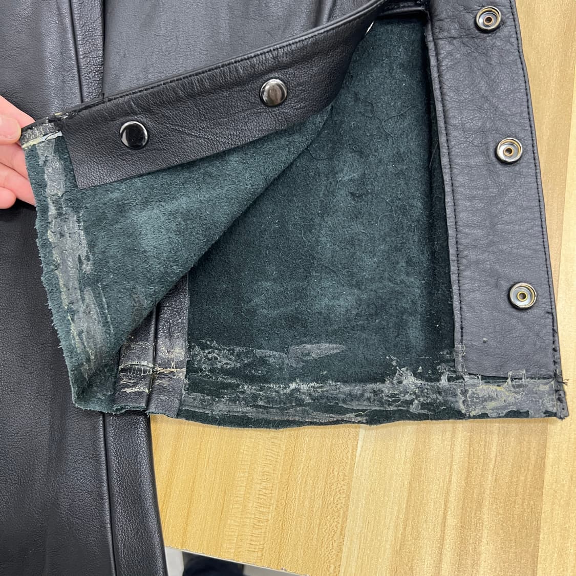 할리데이비슨 풀 사이드 집 레더 오버 팬츠 36 상품이미지10