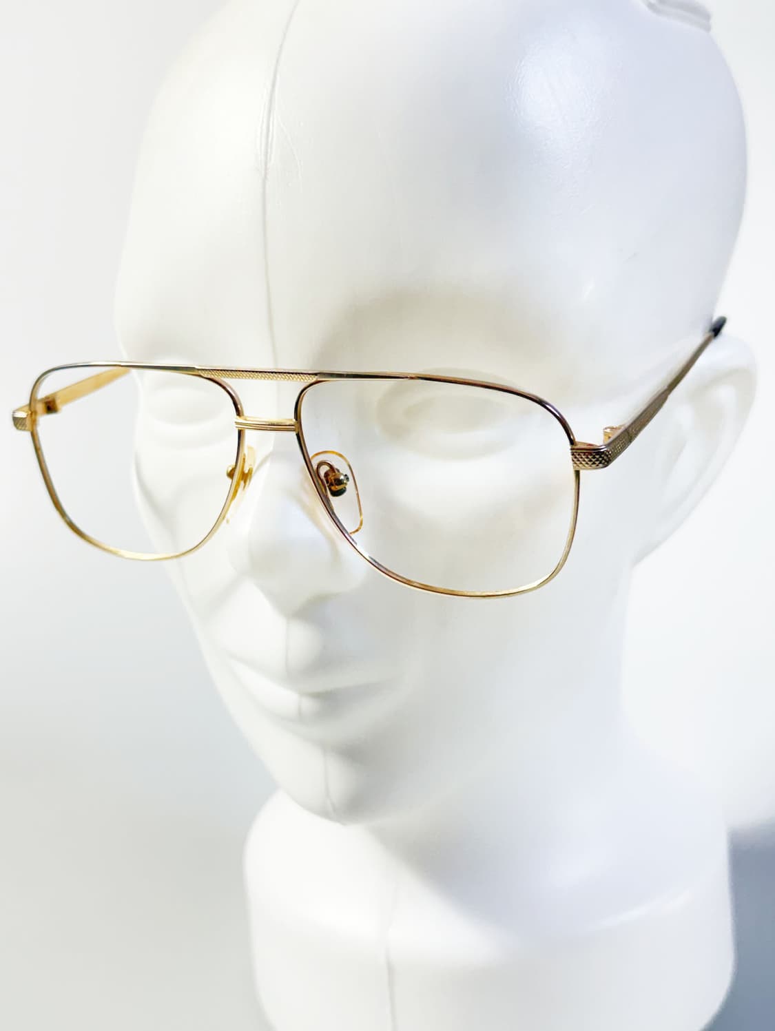 90s CHEVRON 골드 보잉 메탈 프레임 빈티지 안경 상품이미지8