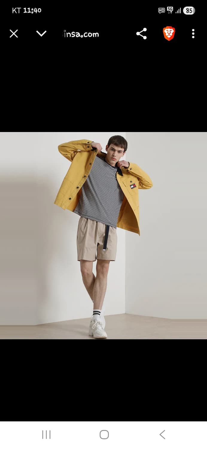 타미진스 코듀로이 카라 뱃지 코튼 자켓 s 레귤러핏  상품이미지8