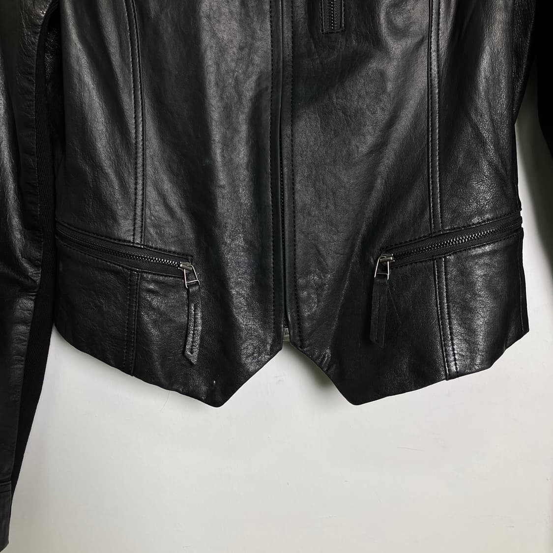 VALENCIA 발렌시아 블랙 양가죽 자켓 55 상품이미지5