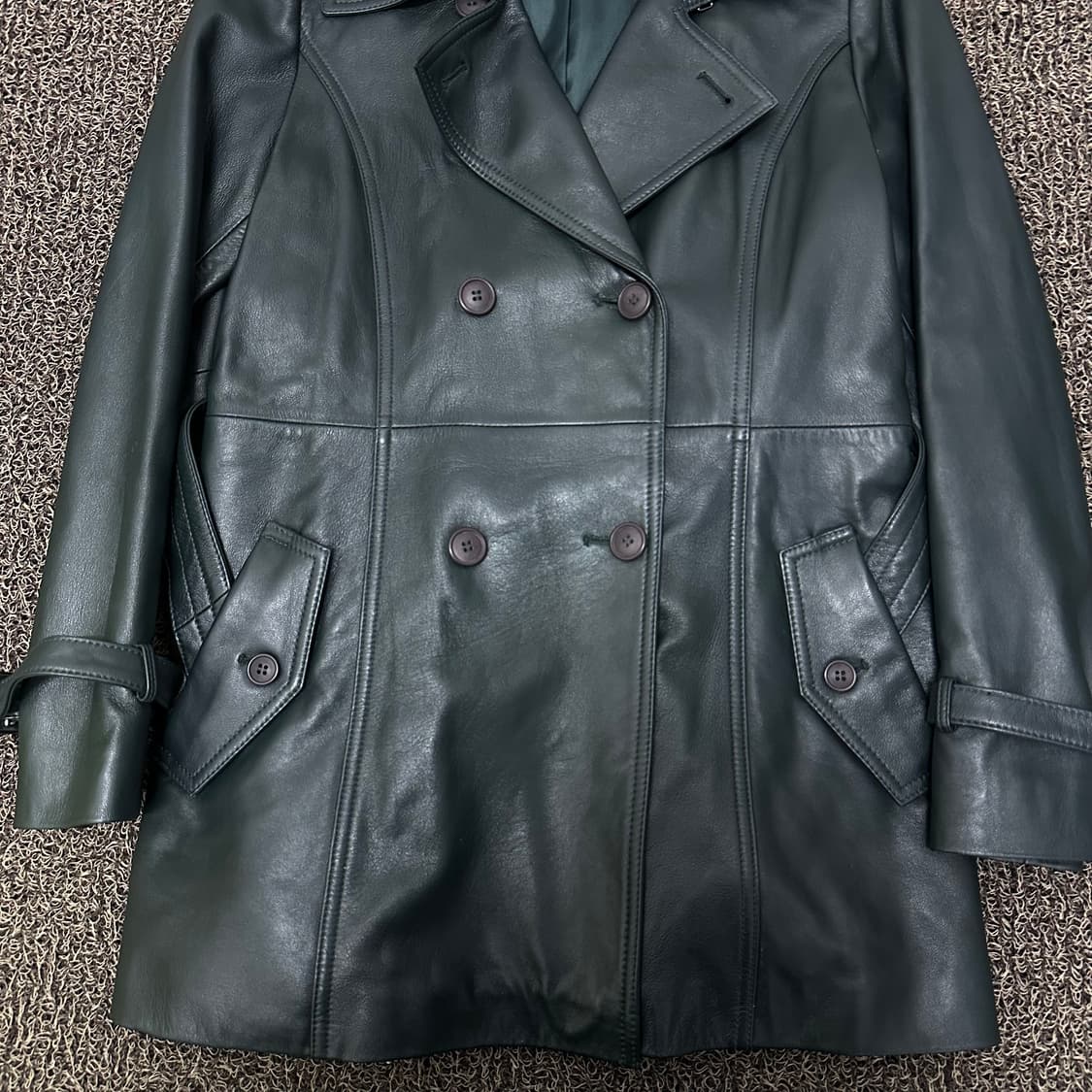 ROBO 로보 양가죽 여성 트렌치 코트 66사이즈 상품이미지3