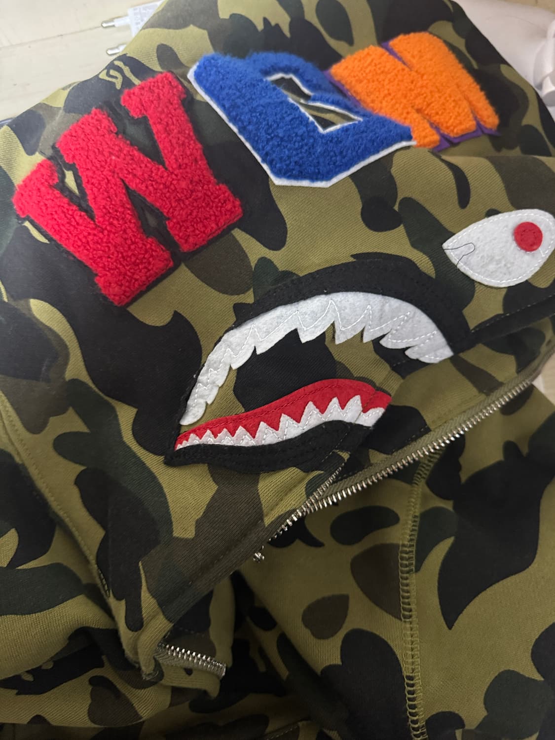 베이프 녹계 후드집업 후디  상품이미지2