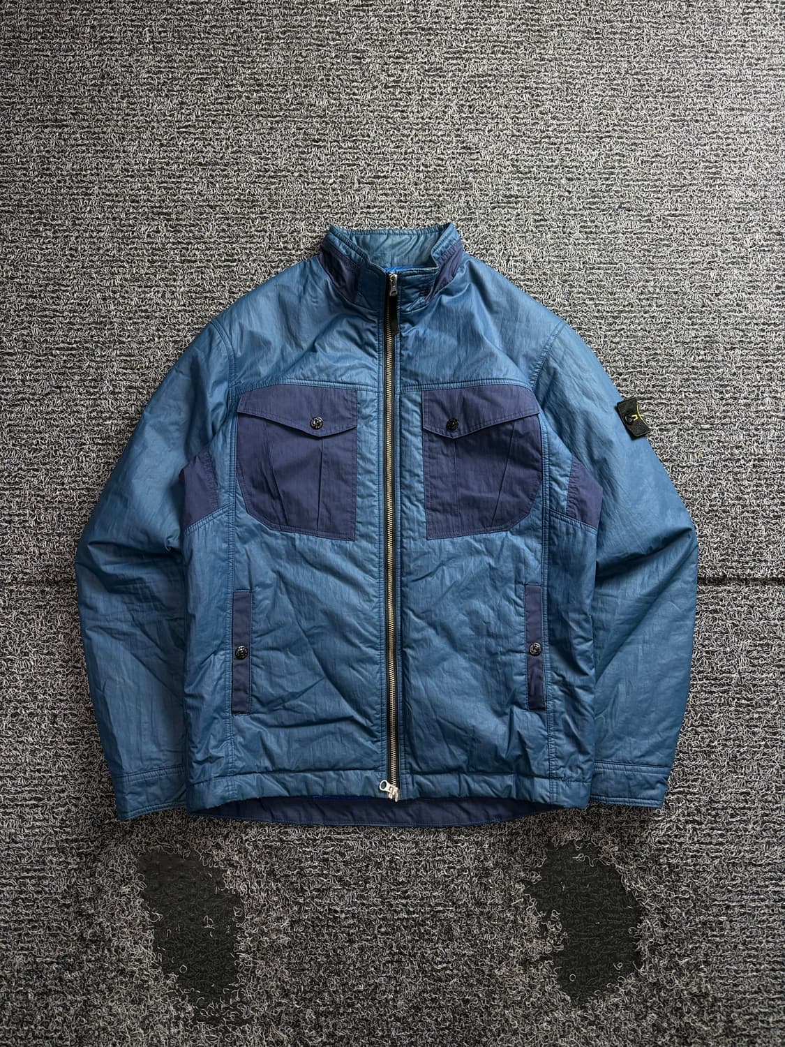 00s 스톤 아일랜드 나일론 메탈 윈드브레이커 블루종 자켓 3527 상품이미지2