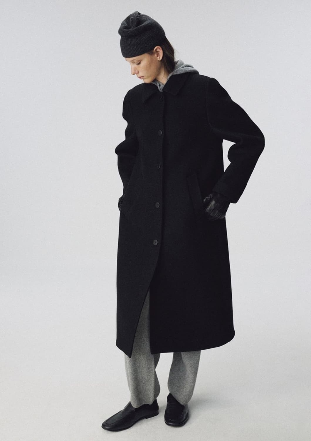 낫띵리튼 Bisou baby alpaca beanie (딥차콜) 상품이미지4