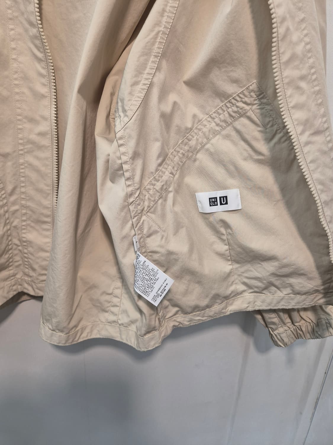 유니클로 U 오버사이즈 후드 블루종  L
사이즈  상품이미지4