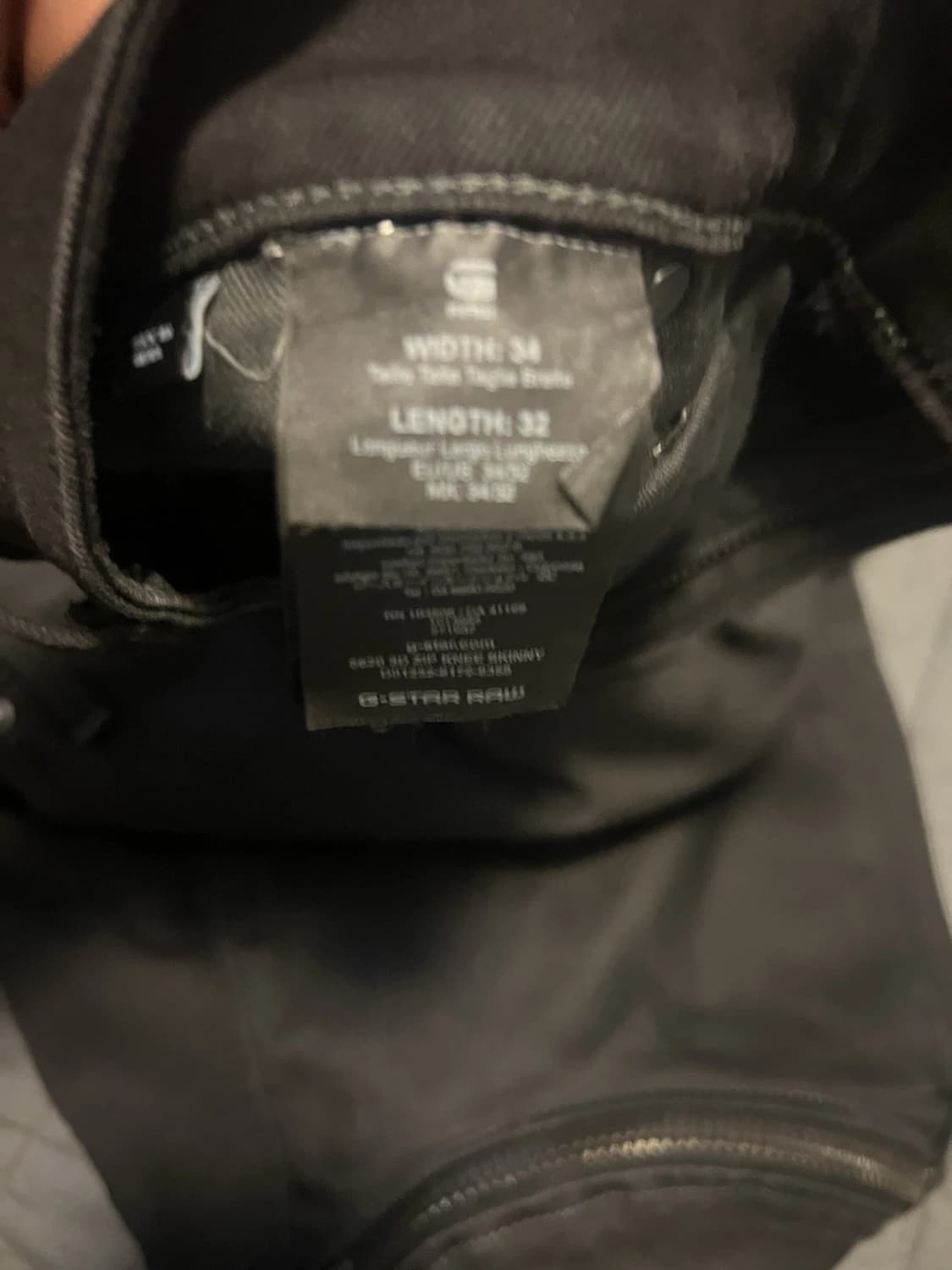 지스타 로우 블랙 스키니 진 데님 지퍼  상품이미지5