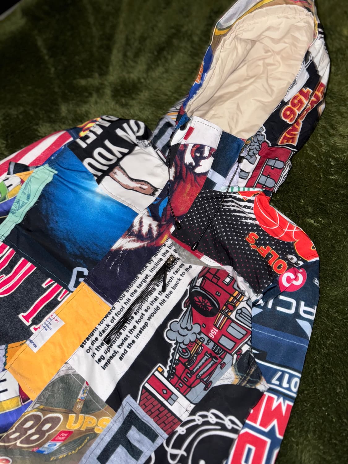 JOEGUSH 조거쉬 빈티지 티셔츠 믹스 프린트 윈드브레이커 자켓 상품이미지2