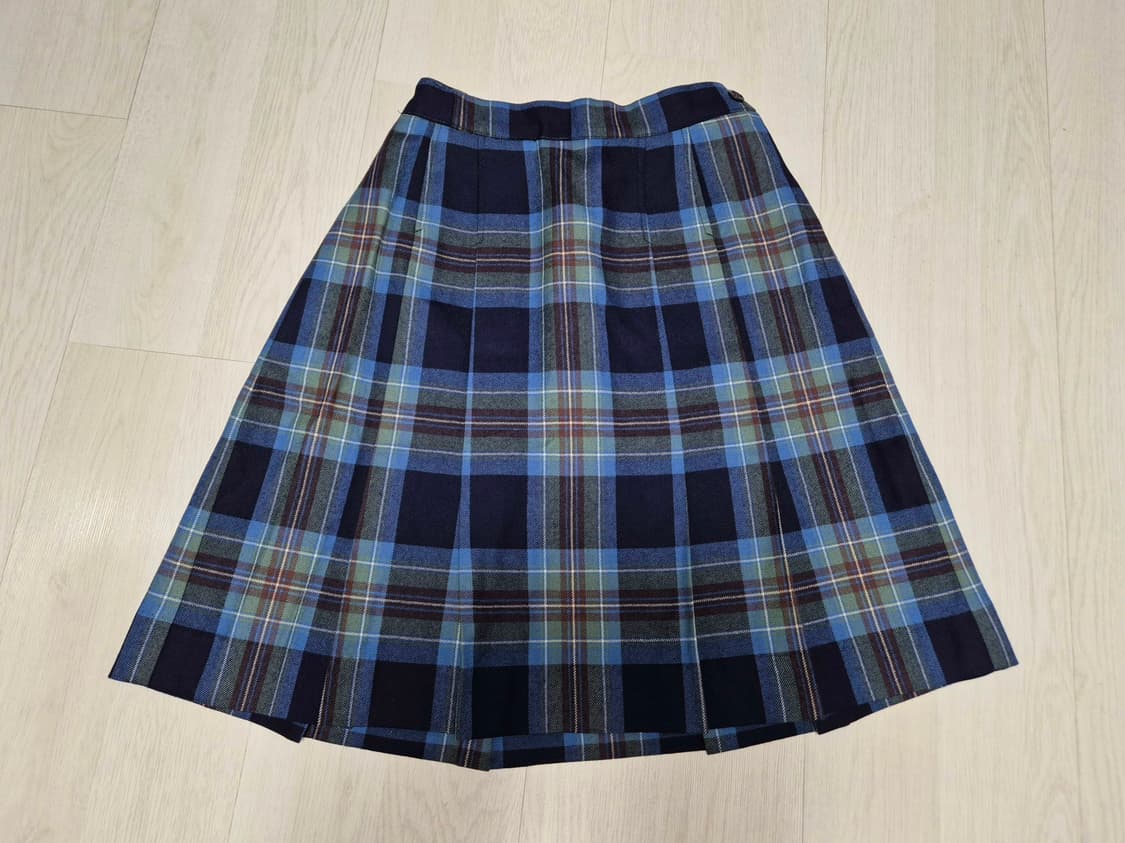 빈티지 THE SCOTCH HOUSE 체크 플리츠 미디 스커트 상품이미지1
