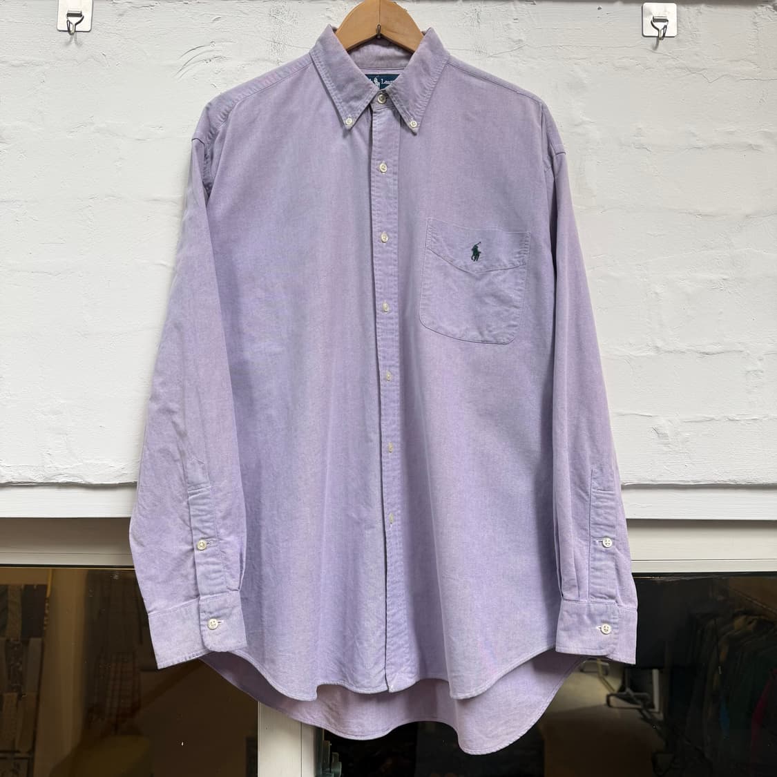 Ralph Lauren 랄프로렌 빅 긴팔 셔츠 라벤더 L 상품이미지1