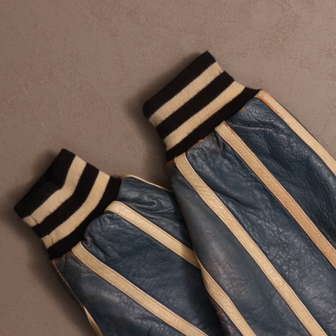 90's 펠레펠레 올드스쿨 레더 스타디움 자켓 A1524 상품이미지5