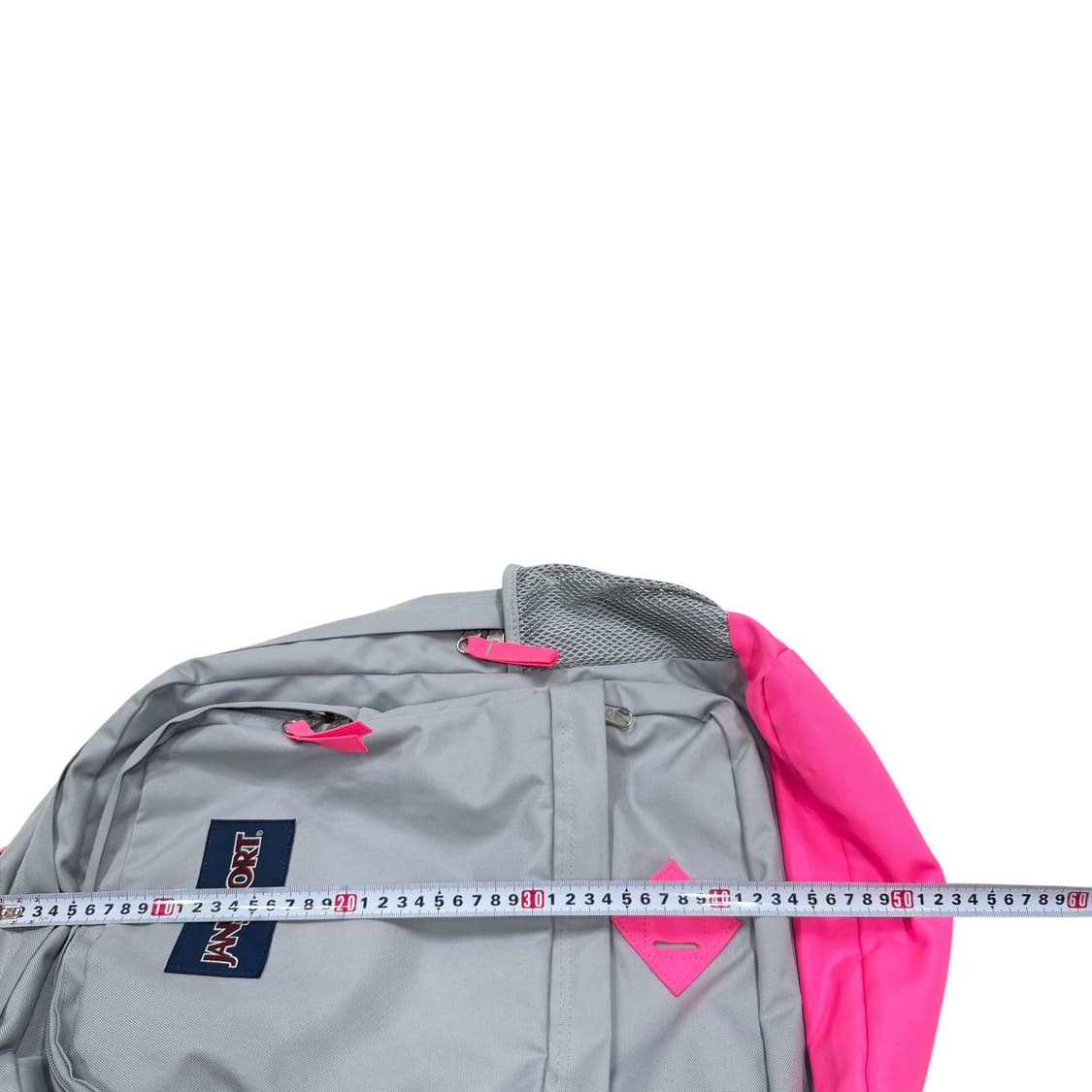 잔스포츠 빈티지 돼지코 그레이 핑크 회핑 백팩 가방 상품이미지5
