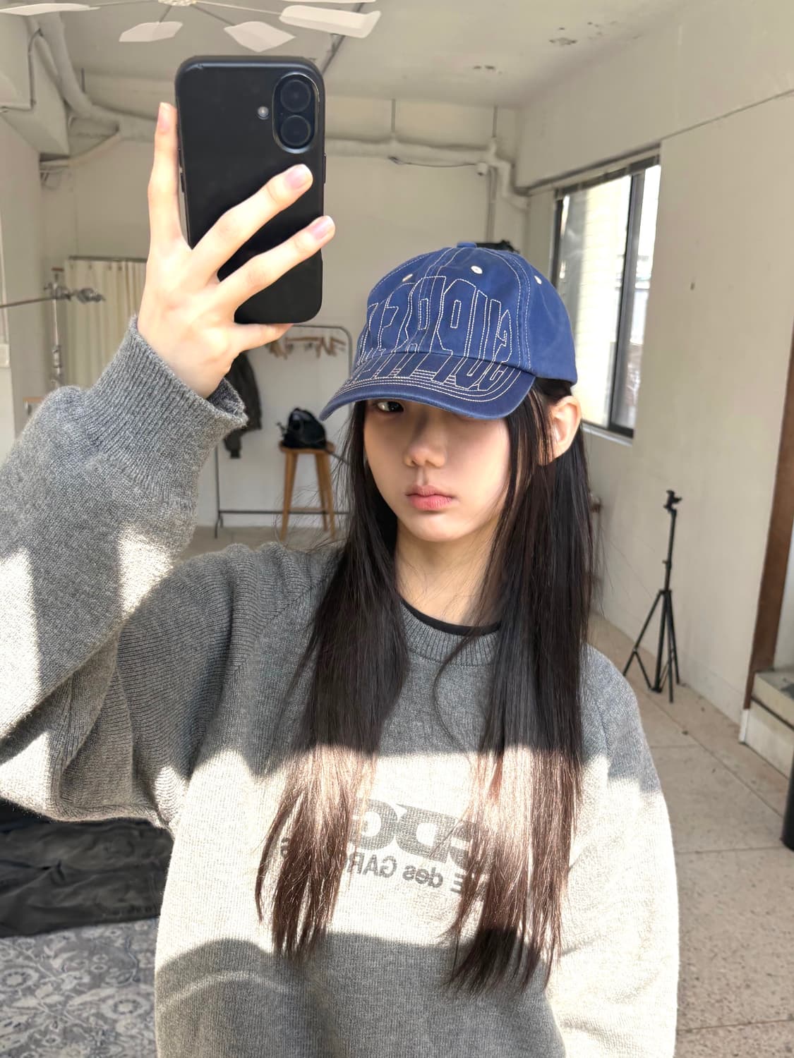 Supreme 스티치 로고 포인트 캡 상품이미지7