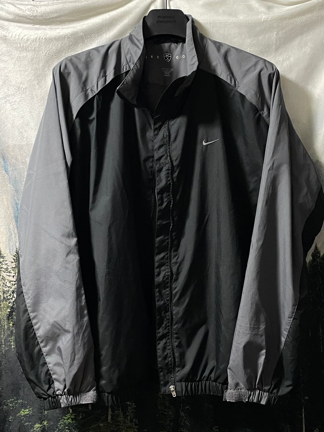 L~XL 나이키 골프 바람막이 자켓 블랙/그레이 상품이미지1