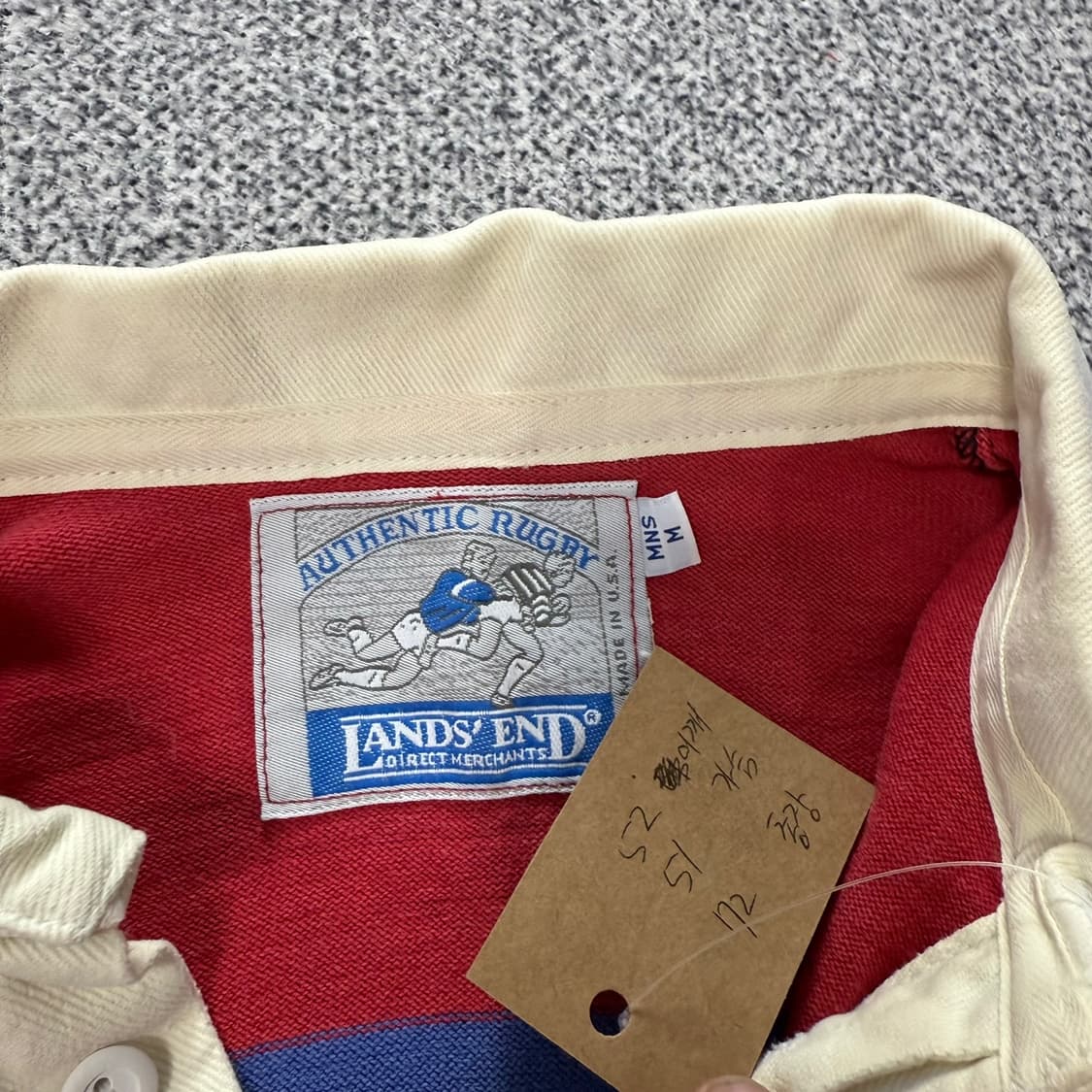 90s Lands' end 미제 럭비티셔츠  상품이미지7