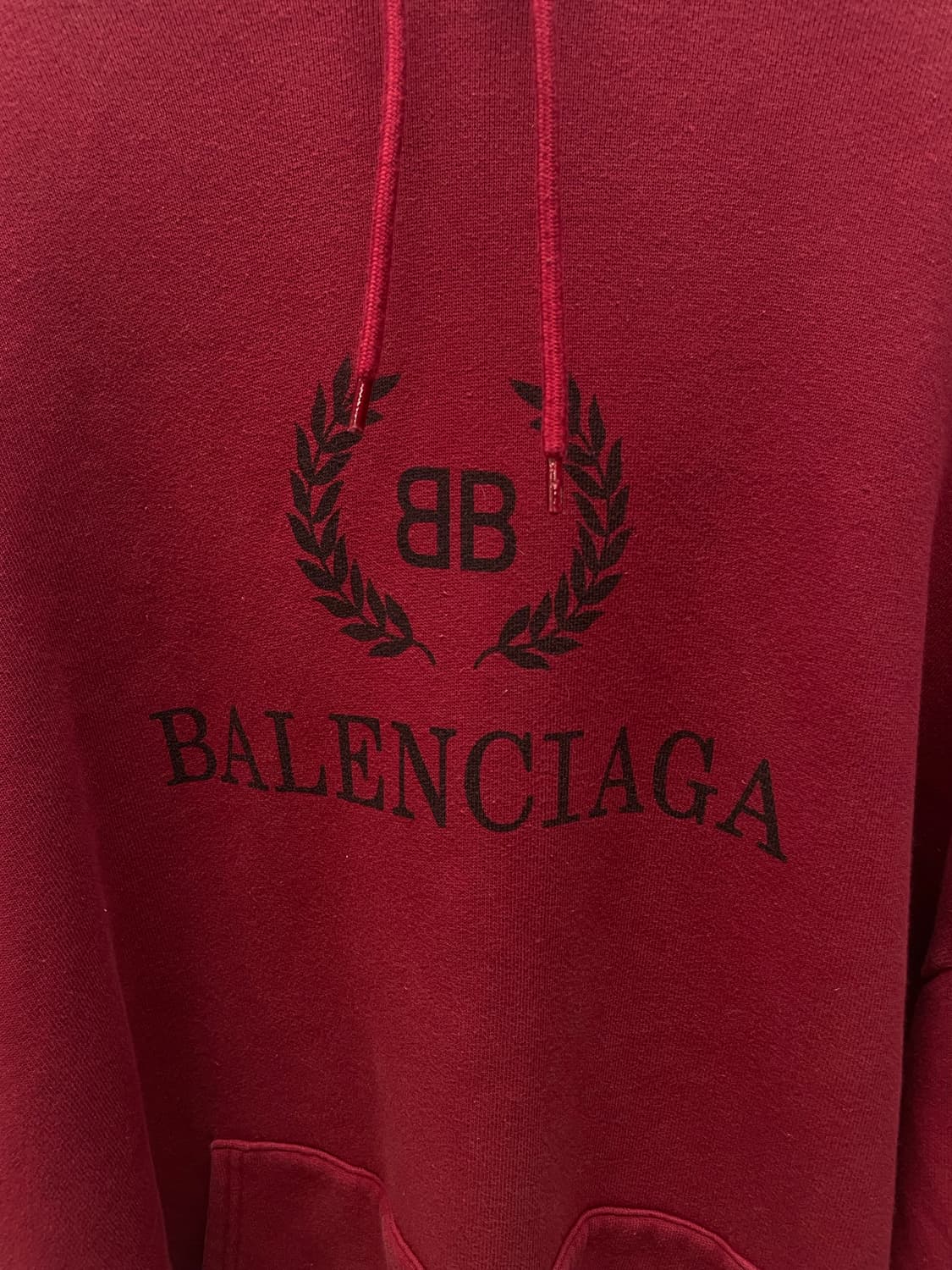 [백화점판] 발렌시아가 월계수 BB 로고 후드 티셔츠 [M] 상품이미지3