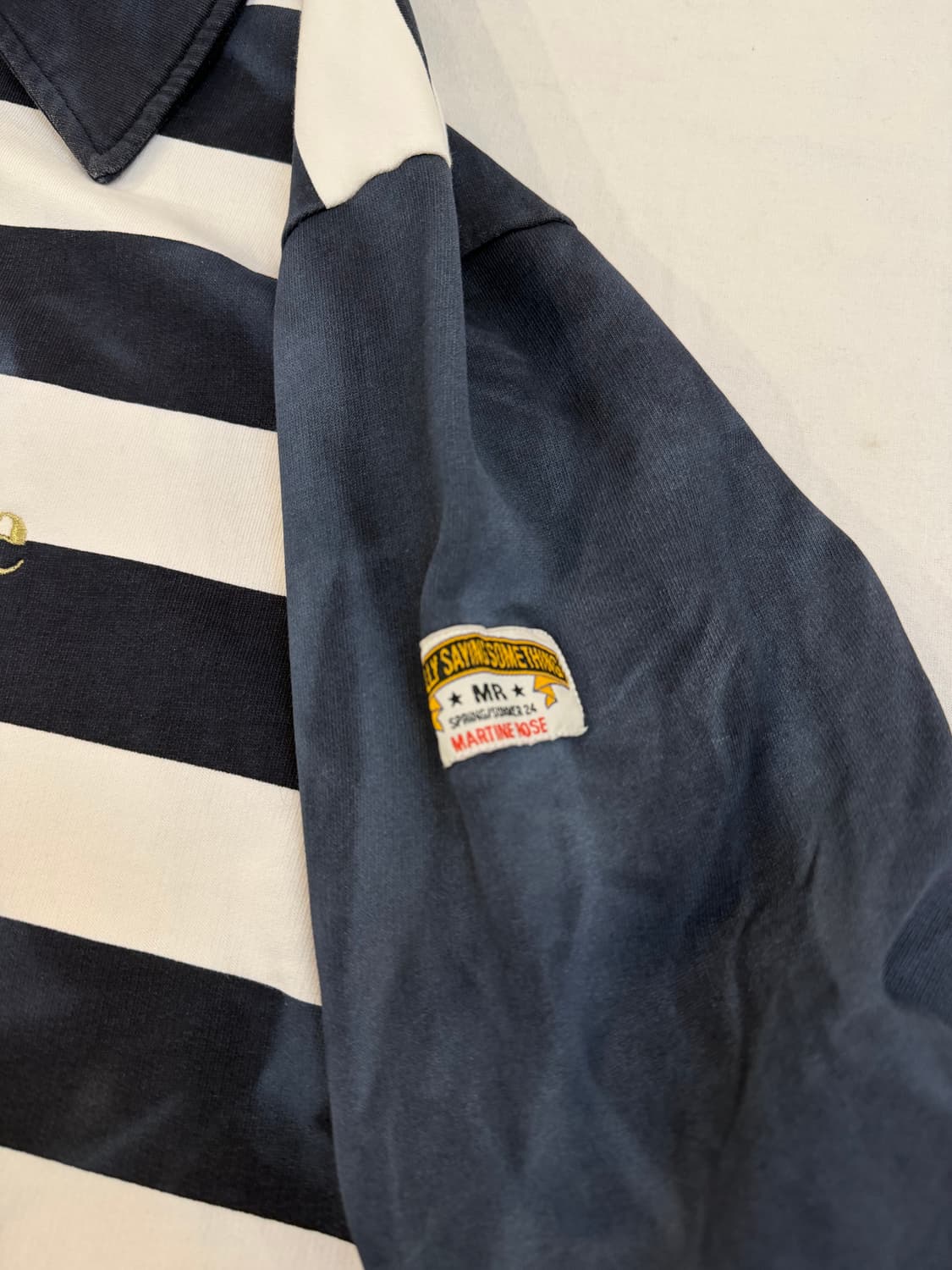 마틴 로즈 스트라이프 반집업 럭비 카라 스웨트셔츠 상품이미지2