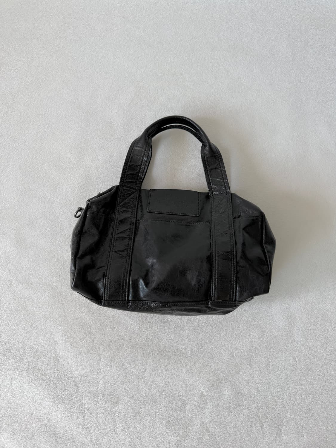Pre owned 레더 토트백(크로스 가능, 추가 스트랩) 상품이미지1