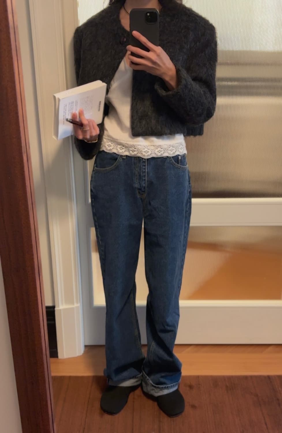 메이비베이비 디어리스트 dearest 크롭 울자켓 상품이미지3