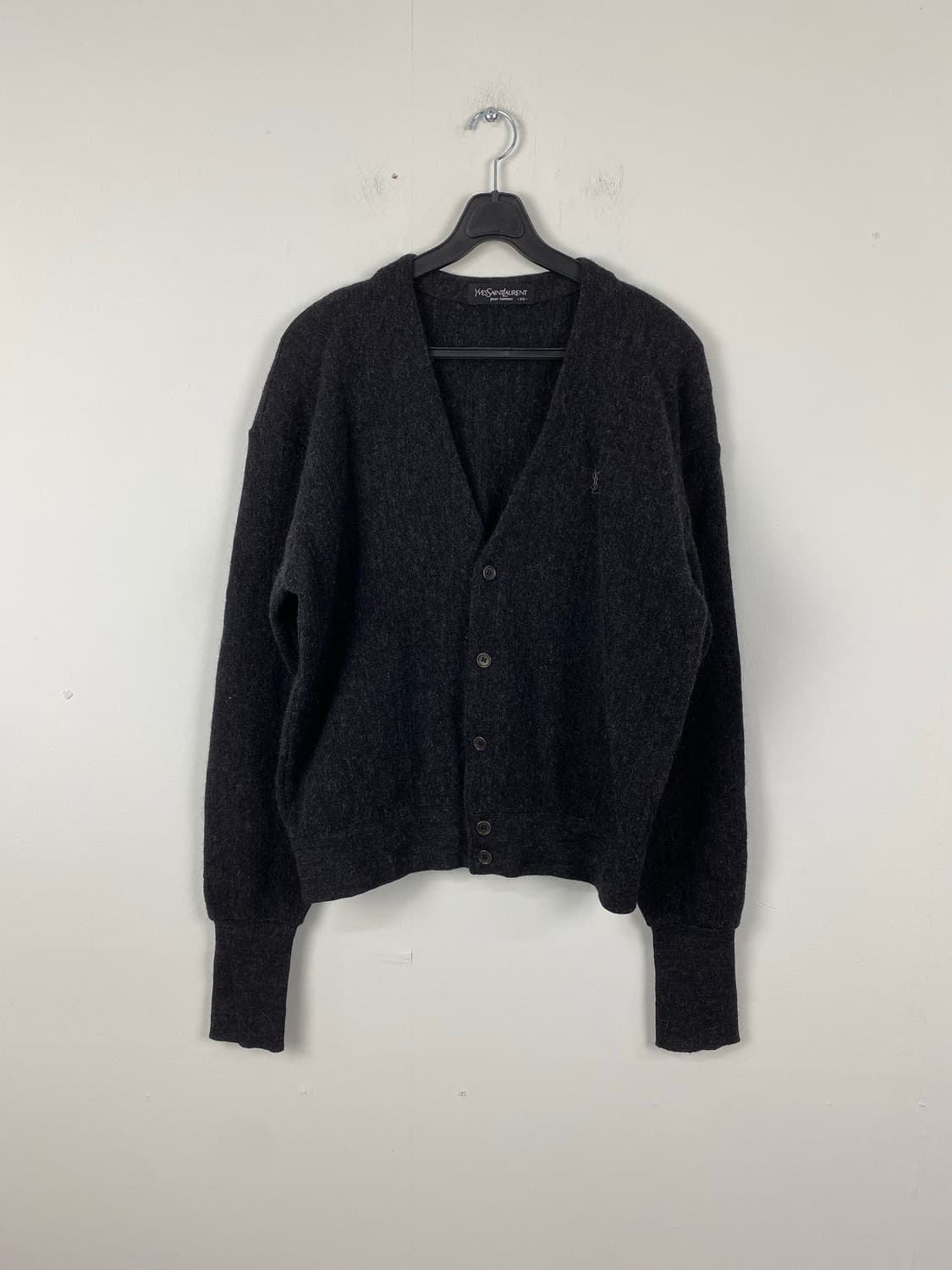 YSL 입생로랑 차콜 울 가디건 M 상품이미지1