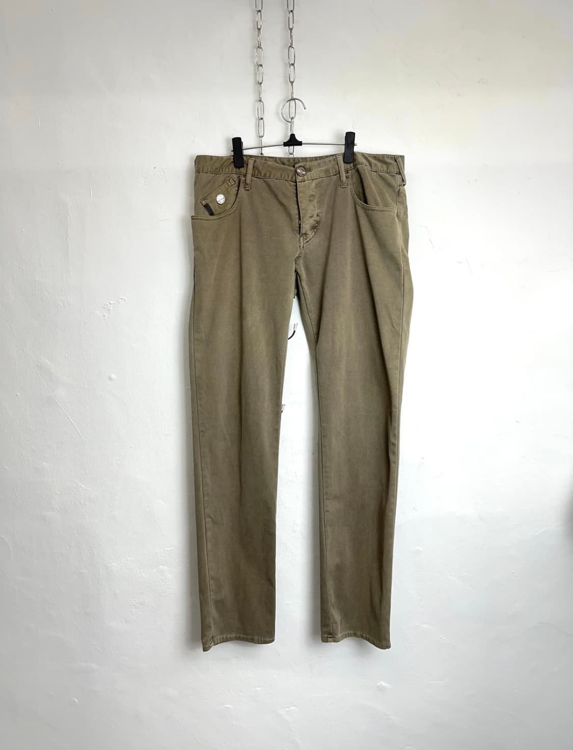 Armani Jeans Slim Khaki Olive Pants 상품이미지1