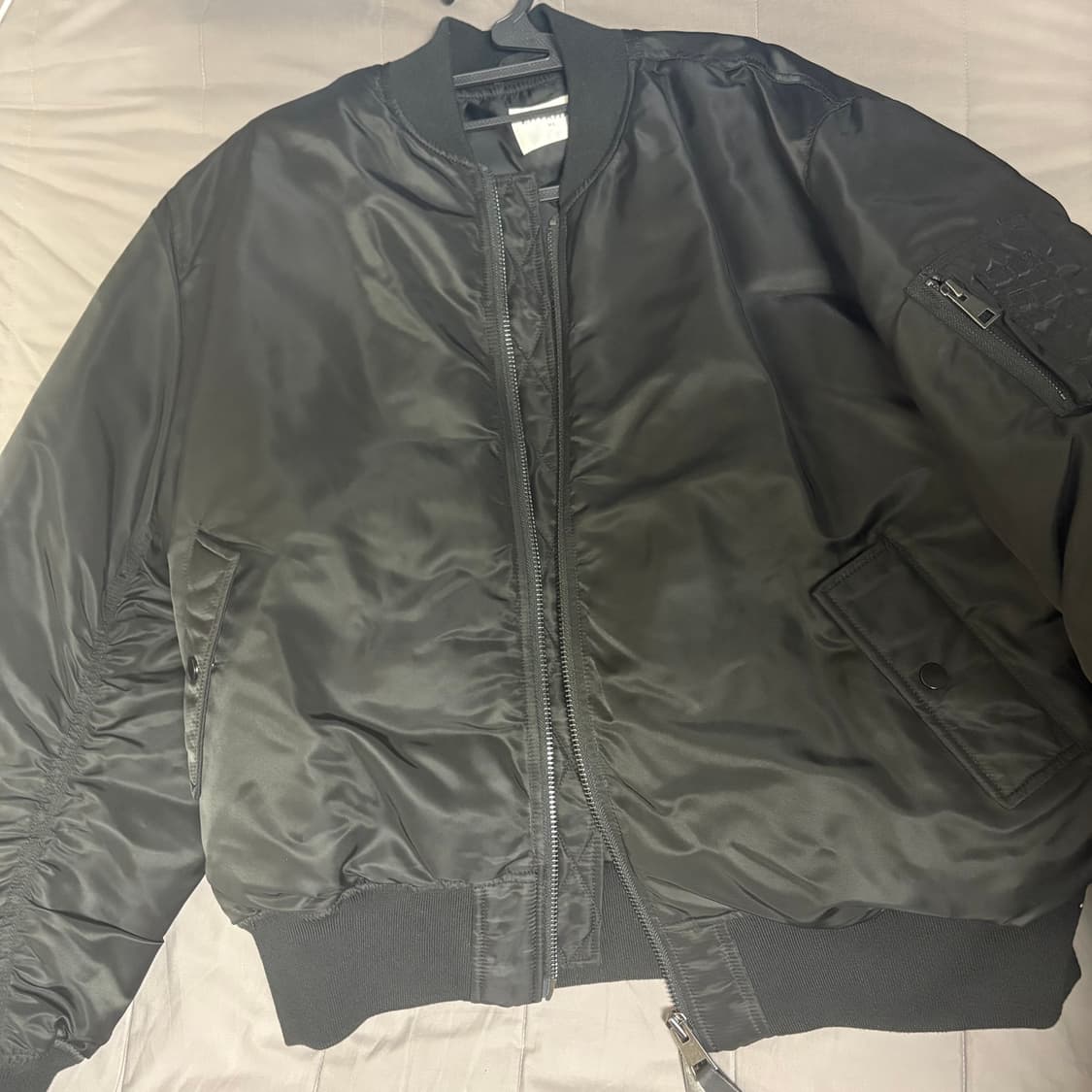 자바나스 MA-1 샤이닝덕다운자켓 (블랙) 상품이미지3