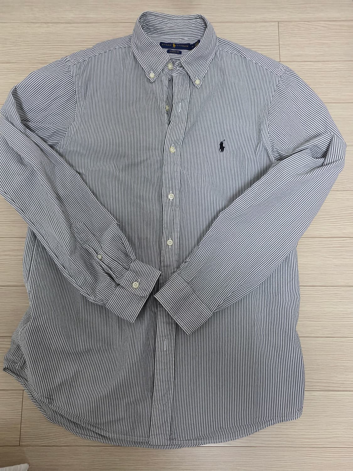 폴로 시어서커 스트라이프 셔츠 클래식 M 상품이미지1