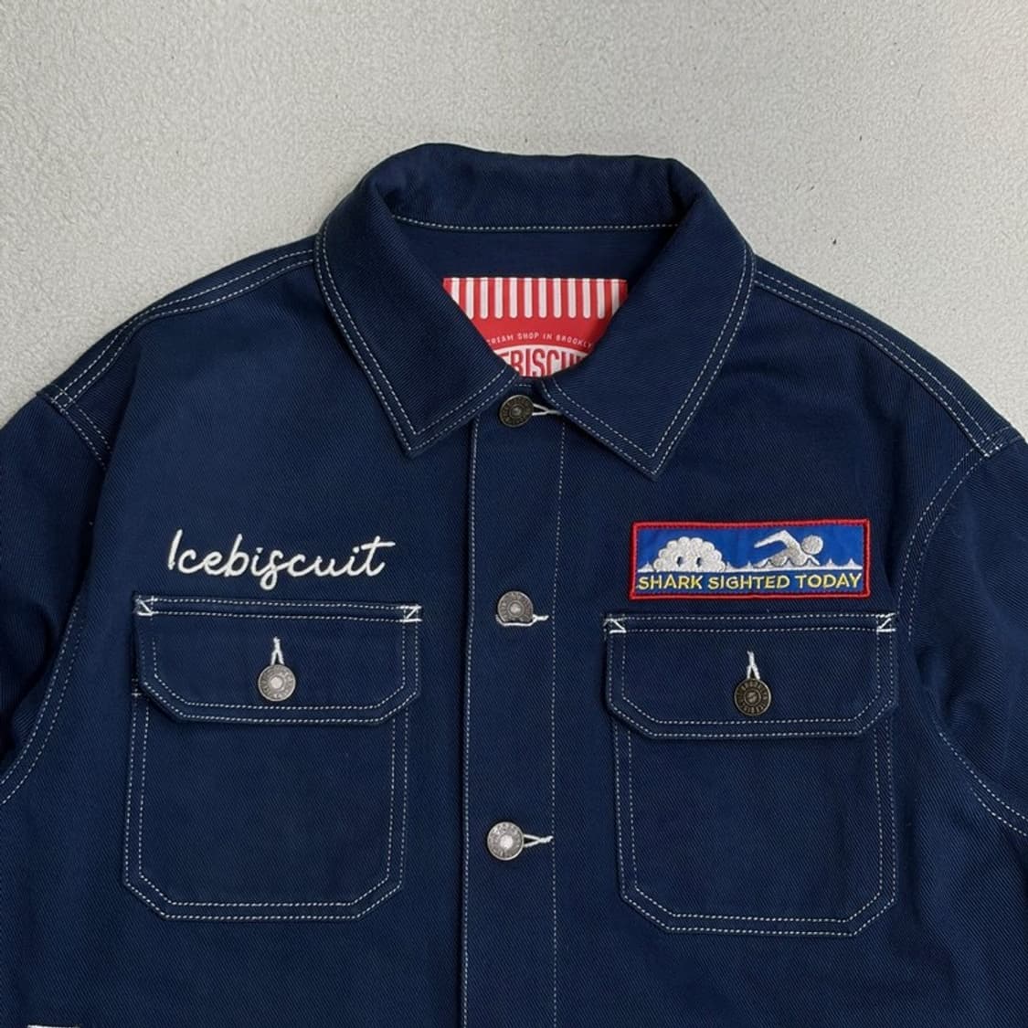 ICEBISCUIT 그래픽 포인트 워크 자켓 165 상품이미지3
