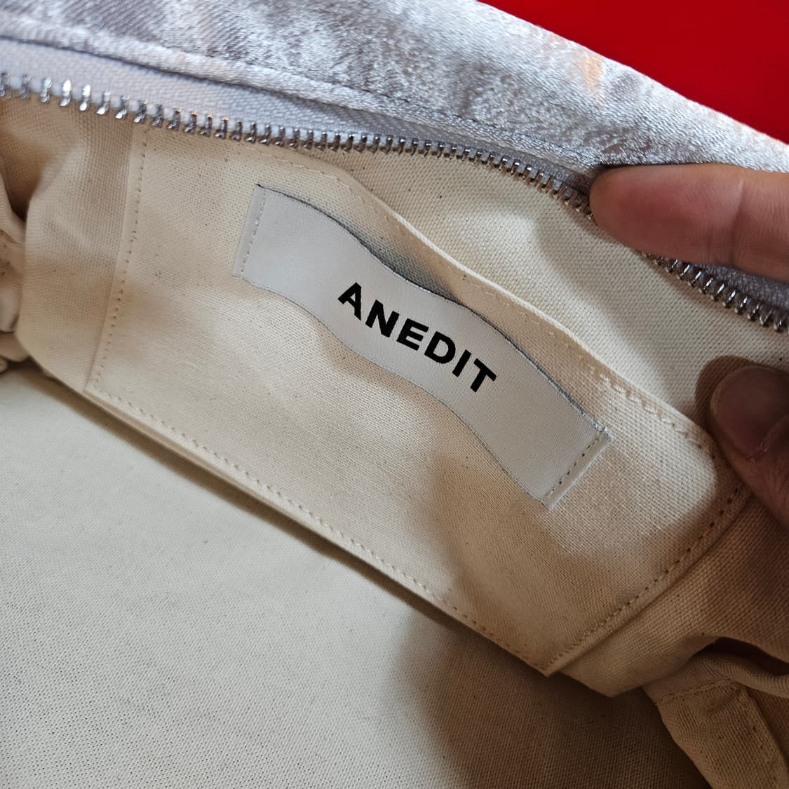 (미사용)언에디드(ANEDIT) 메탈릭 미니 토트백  상품이미지7