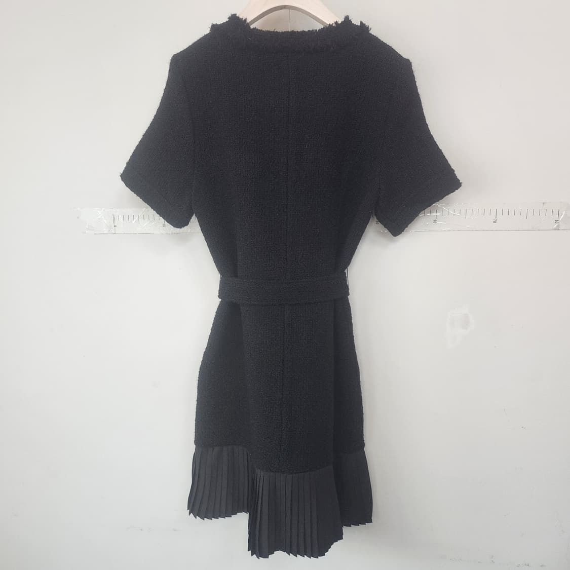 산드로 블랙 트위드 반팔 원피스 상품이미지6