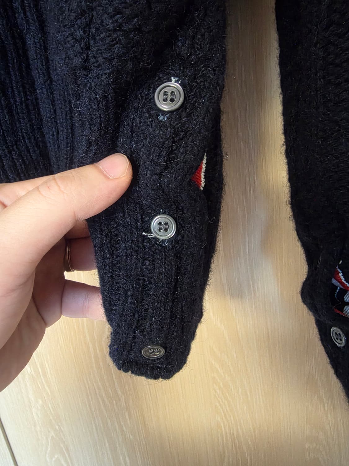 [4사이즈] 톰브라운 아란 케이블 니트 가디건 상품이미지6