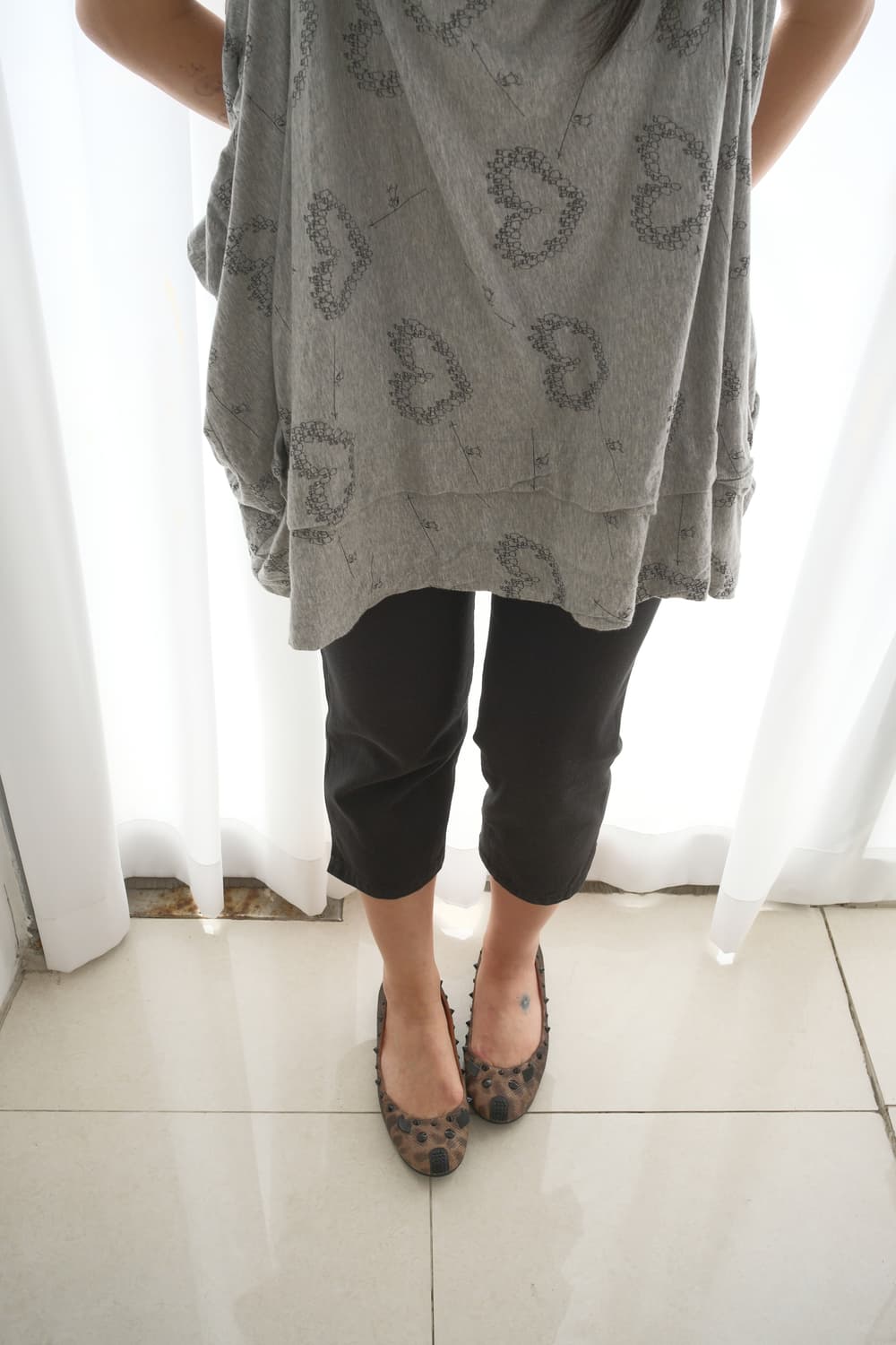 Black capri pants 상품이미지1