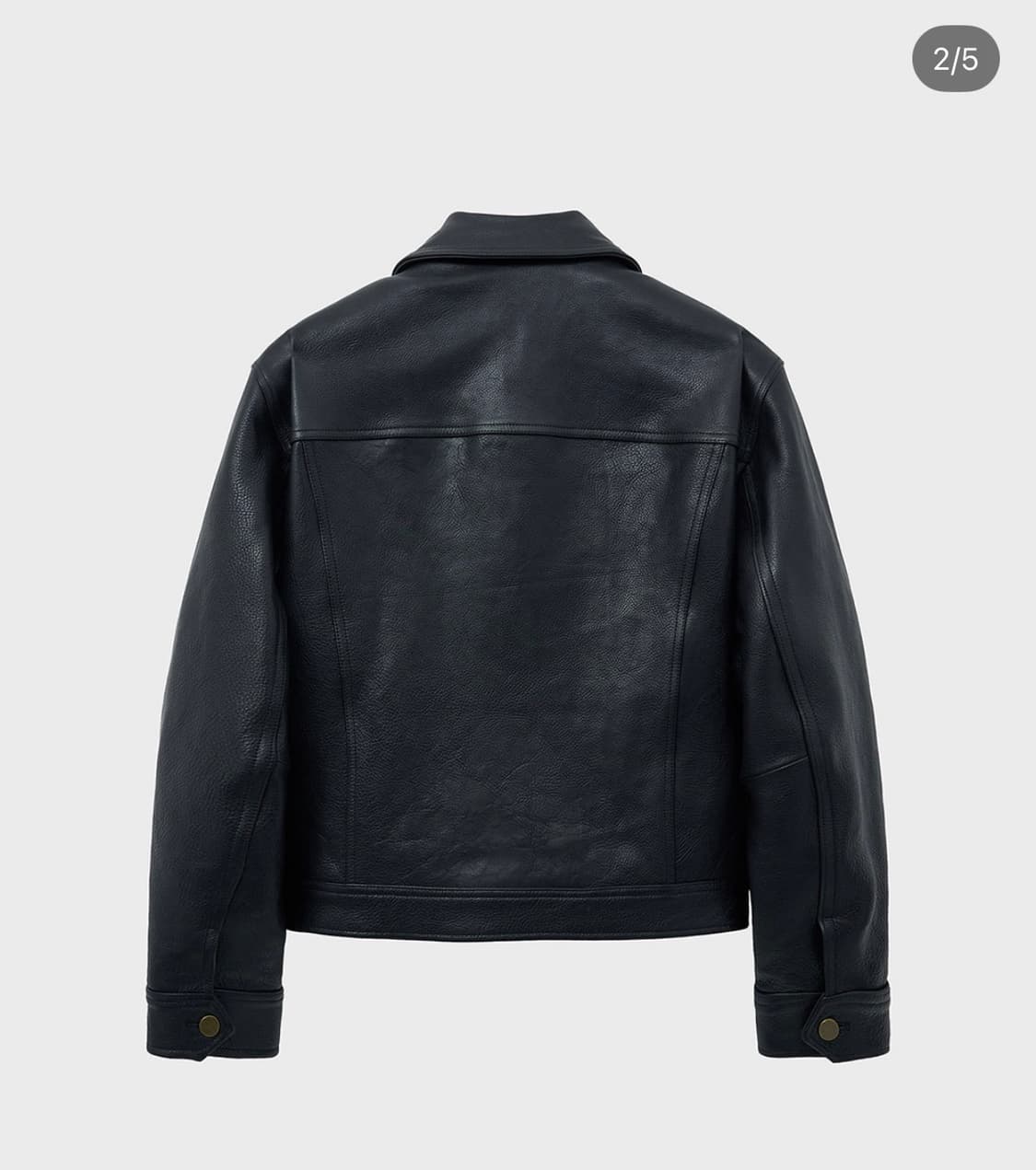 노이어 앤틱 카우 레더 트러커 자켓 50사이즈 상품이미지3