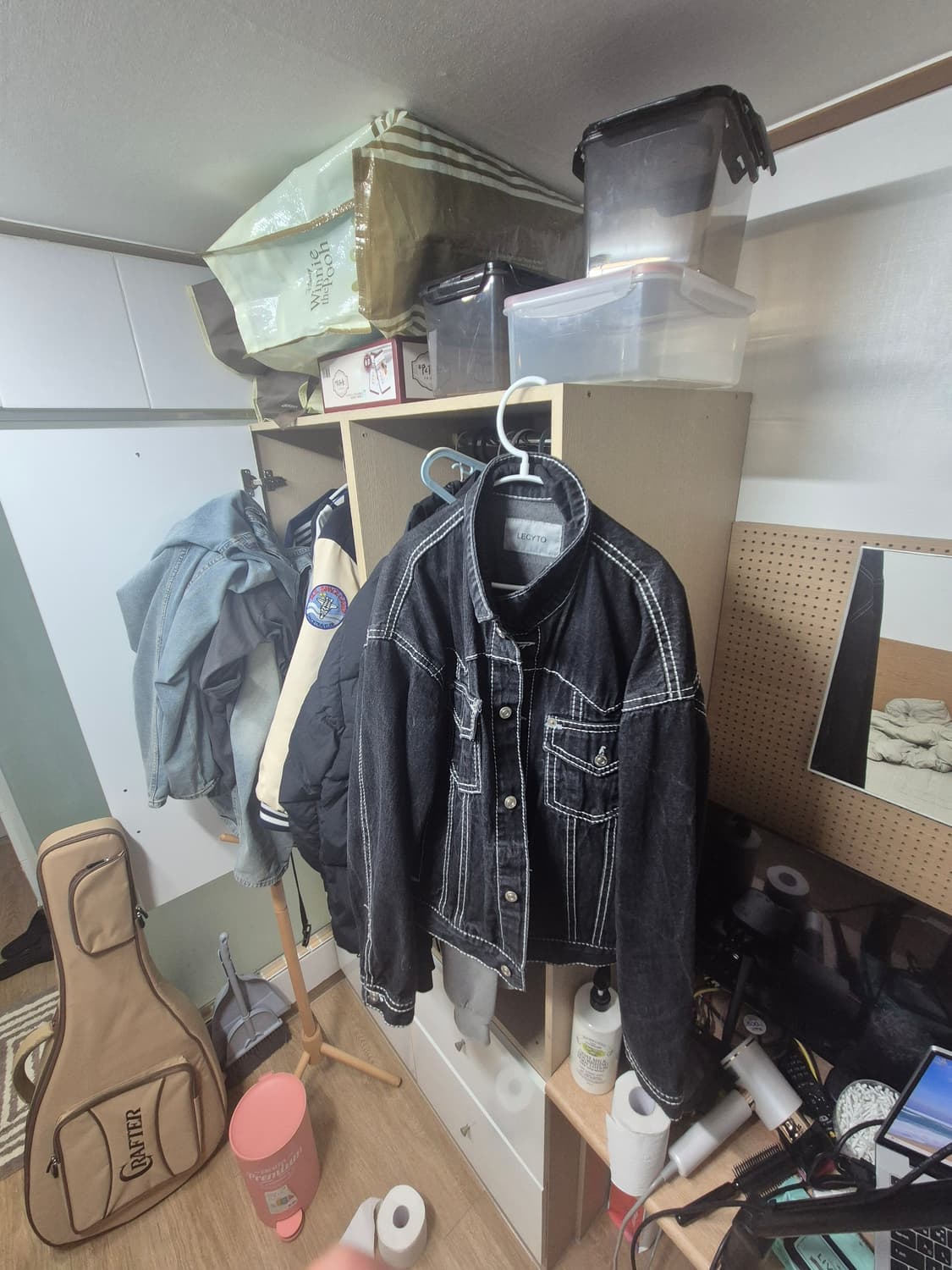 레시토 데님 자켓 오버핏 상품이미지2