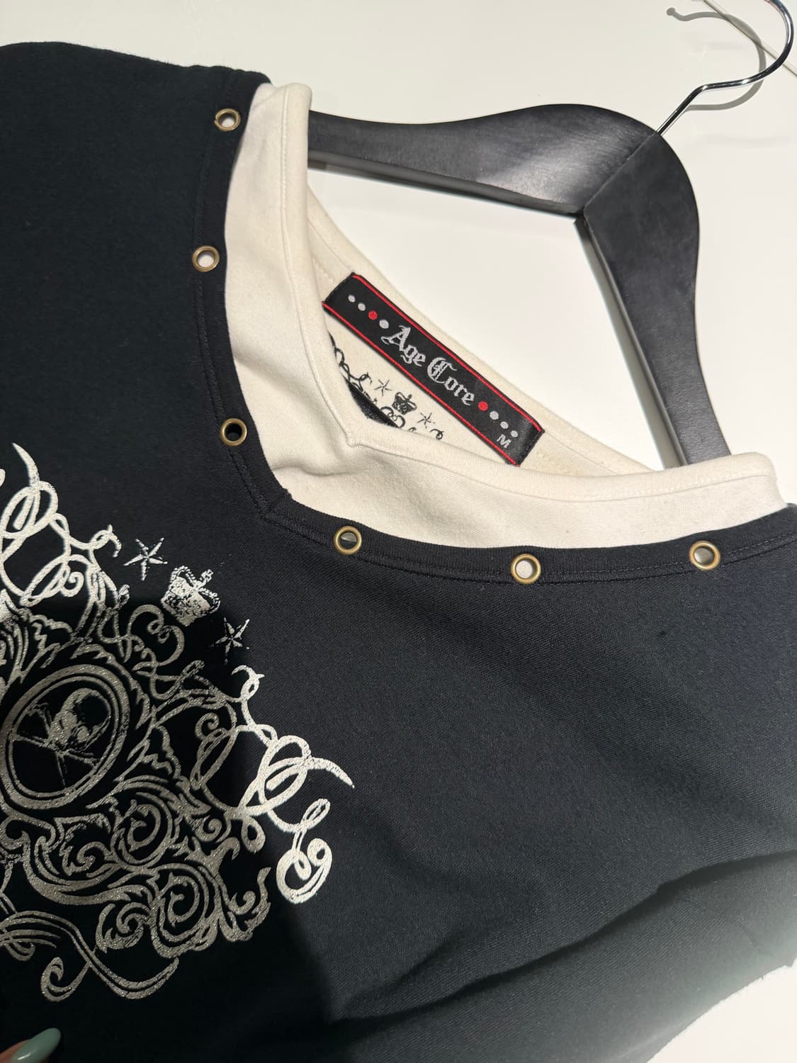 layered detail punk printing long sleeve 상품이미지8